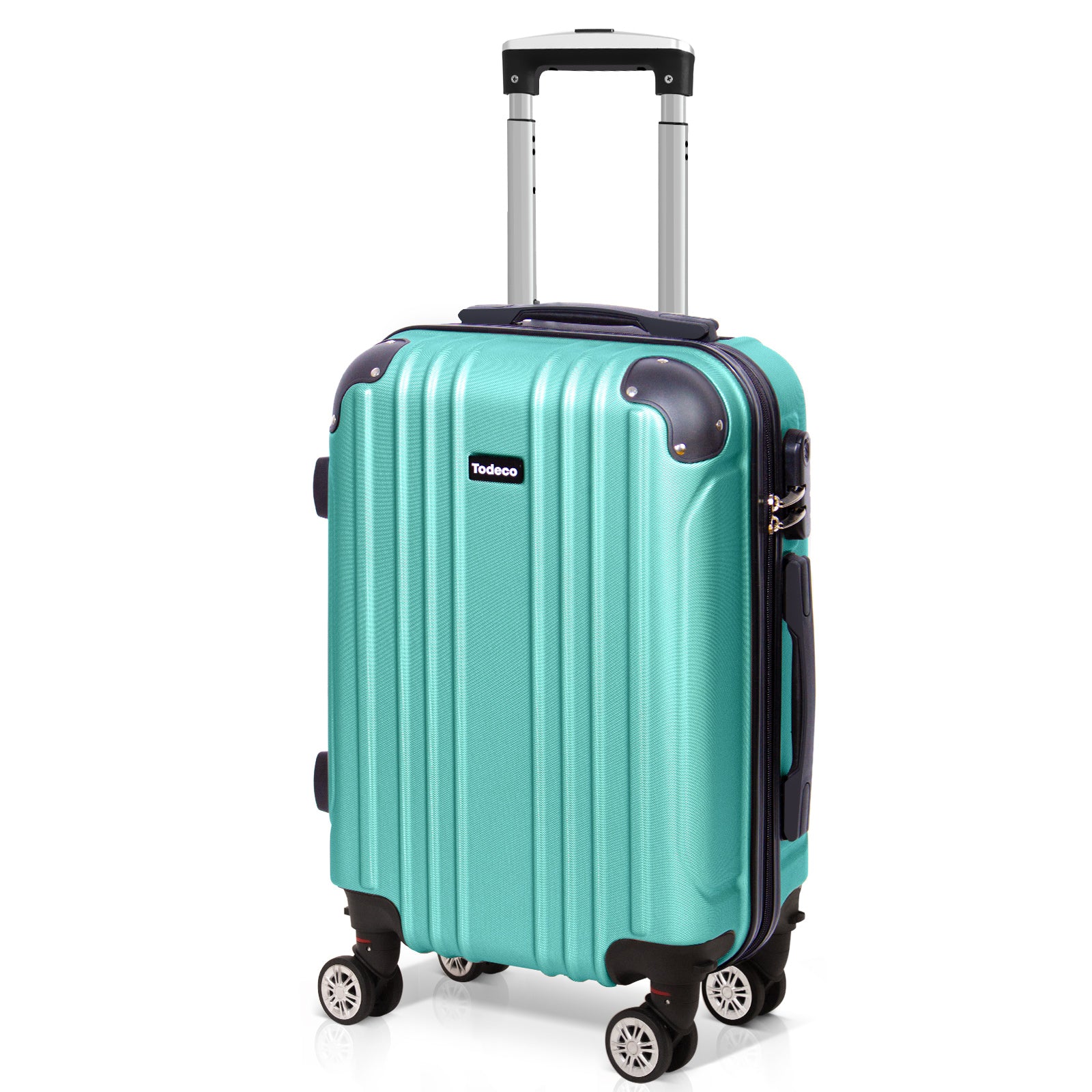 Green hard fashion suitcase