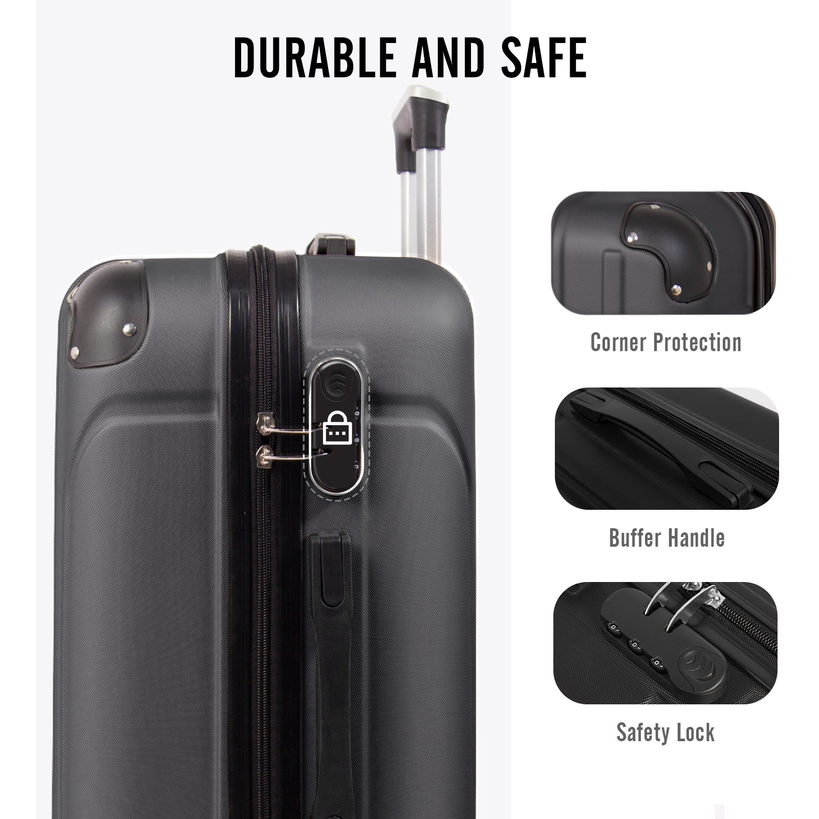 Todeco-Medium-Suitcase-Size-68cm-Travel-Suitcase-Rigid-and-Lightweight-ABS-Travel-Suitcase-with-Wheels-Suitcases-4-Double-Wheels-68x45x26cm-Anthracite-Gray-Medium-Suitcase-Size-68cm-Anthracite-Gray