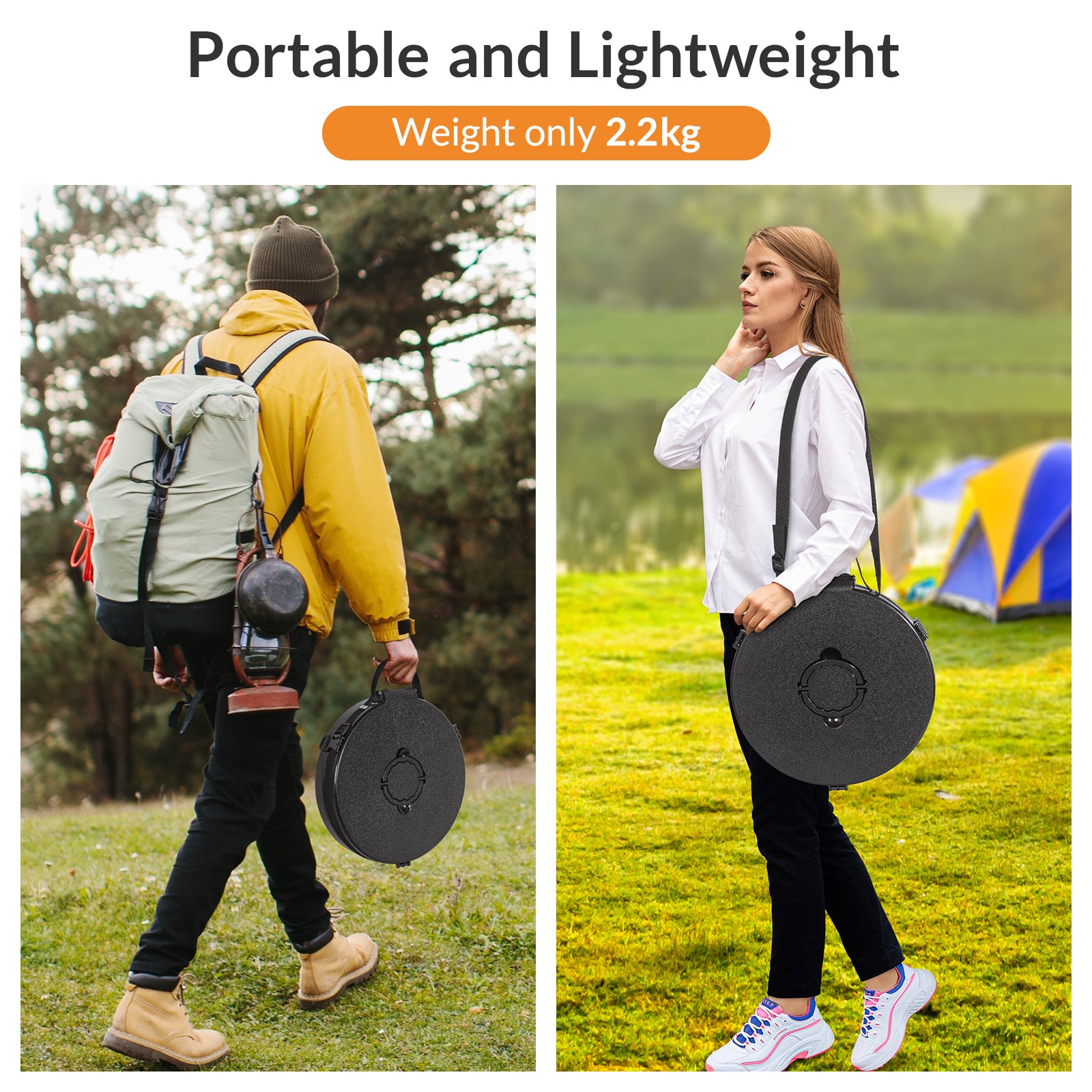 Leogreen-Portable-Camping-Toilet-Portable-Foldable-Lightweight-Hygiene-Hiking-Toilet-Toliet-for-Men-and-Women-for-Camping-Hiking-Excursions-Black