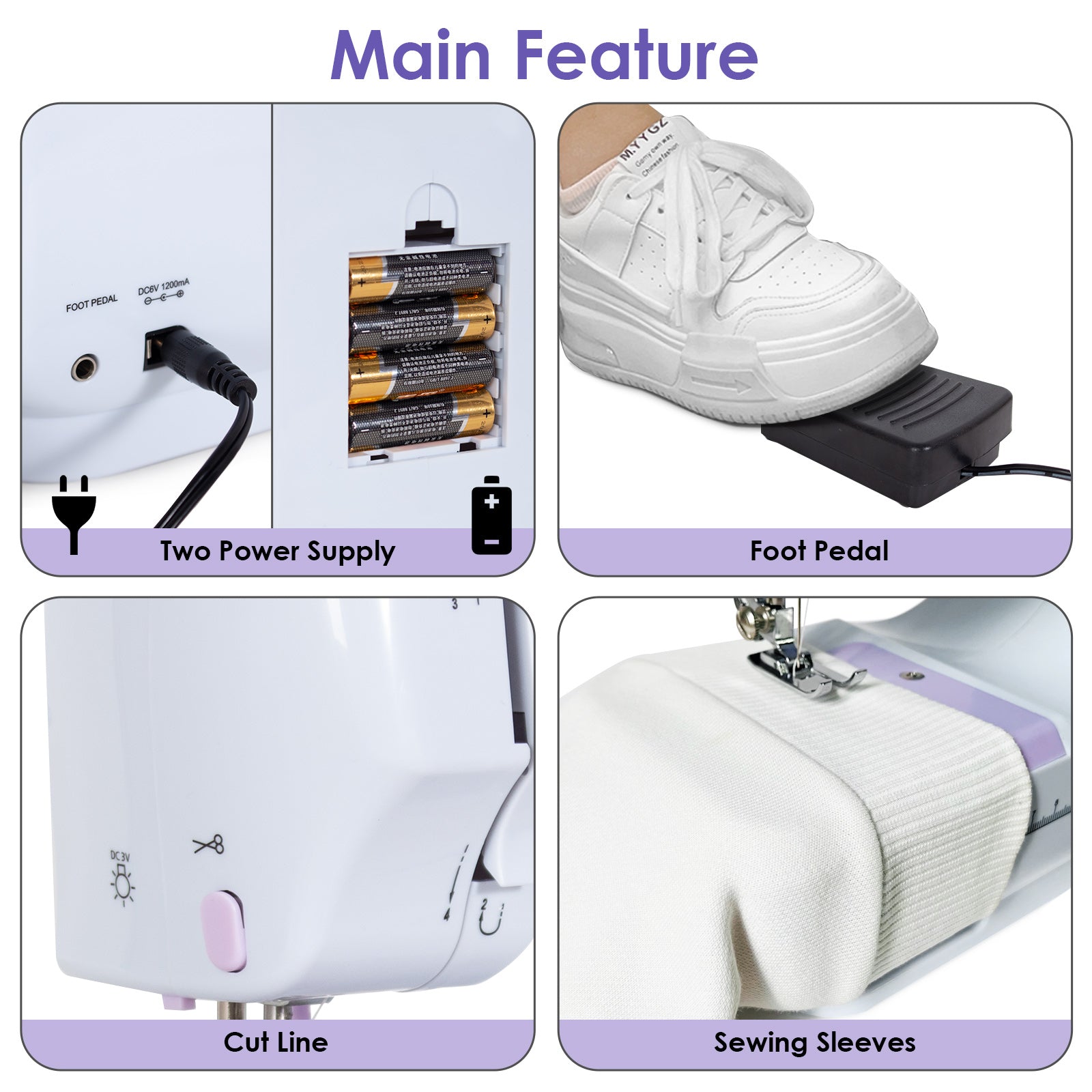 Todeco-Electric-Sewing-Machine-Beginner-Sewing-Machine-with-12-Sewing-Programs-with-Sewing-Kit-and-Pedals-for-Beginners-Parents-and-Children-Purple-Electric-Sewing-Machine-Purple
