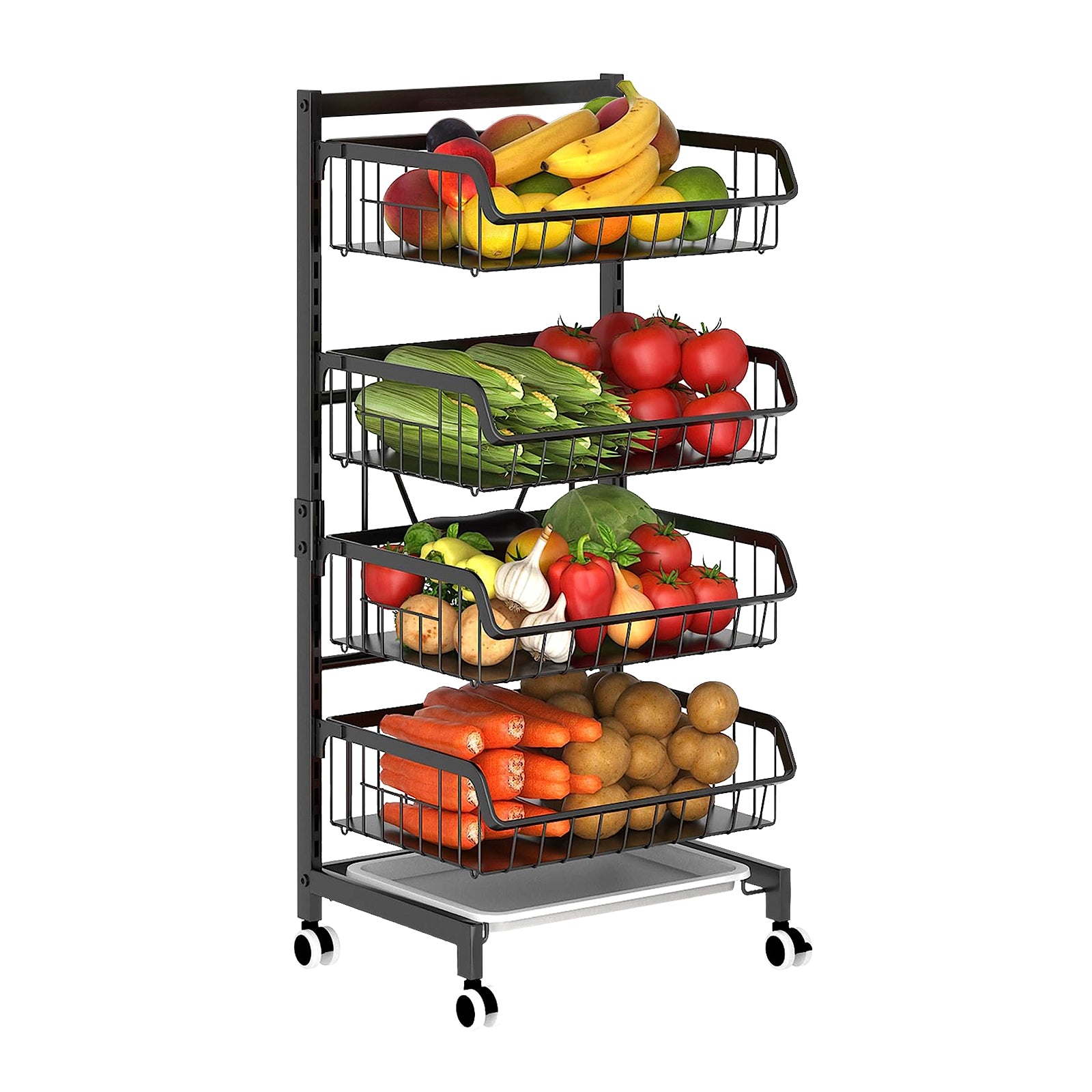 Todeco-Fruit-and-Vegetable-Basket-with-Wheels-Vegetable-Rack-for-Kitchen-4-Tiers-Storage-Cart-with-Locking-Casters-for-Kitchen-Fruits-Vegetables-Fruit-and-Vegetable-Basket-with-Wheels-4-Tiers-Storage-Cart