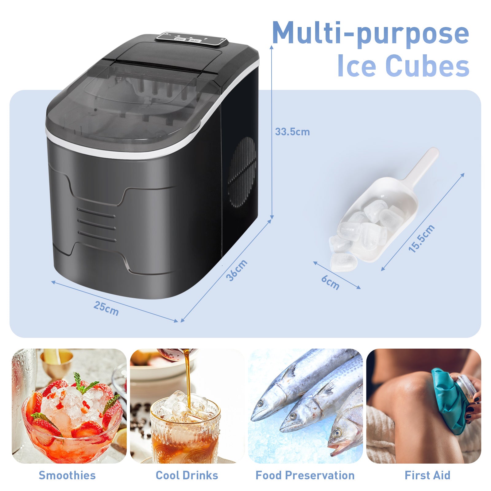 Ice-Maker-for-Home-2-2L-Capacity-2-Ice-Cube-Sizes-12kg-in-24h-9-Ice-Cubes-in-6-10-Minutes-Self-Cleaning-Ice-Maker-Large-Transparent-Lid-Ice-Maker-for-Home-Capacity-2-2L