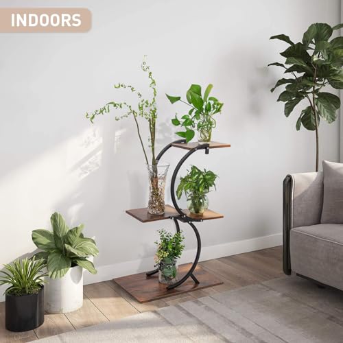 Todeco-Indoor-Plant-Holder-4-Levels-Metal-Plant-Support-Indoor-Plant-Shelf-Flower-Pot-Holder-for-Living-Room-Balcony-Garden-Office