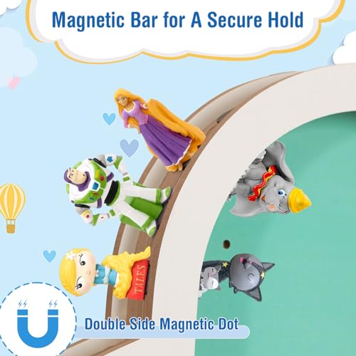 Todeco-Magnetic-Shelf-for-Tonie-Box-and-Tonies-Up-to-30-40-Tonies-Wall-Mounted-Shelf-for-Children-s-Music-Box-UFO