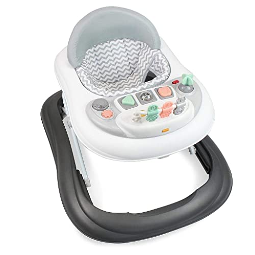Leogreen-Baby-Walker-Scalable-Musical-Adjustable-for-6-to-18-months-Comfort-with-Padded-Seat-and-Backrest-Activities-with-Sound-Light-Matte-Gray