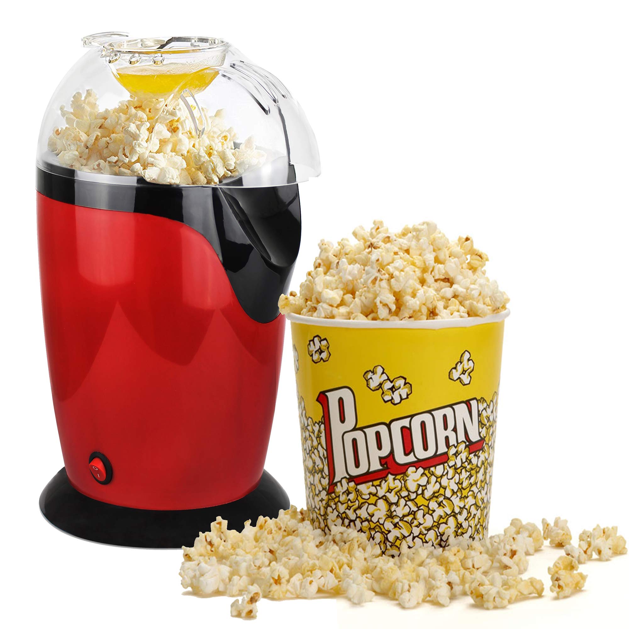 Home-Popcorn-Machine-Electric-Popcorn-Maker-Red-Dimensions-30-5-x-17-x-16-3-cm