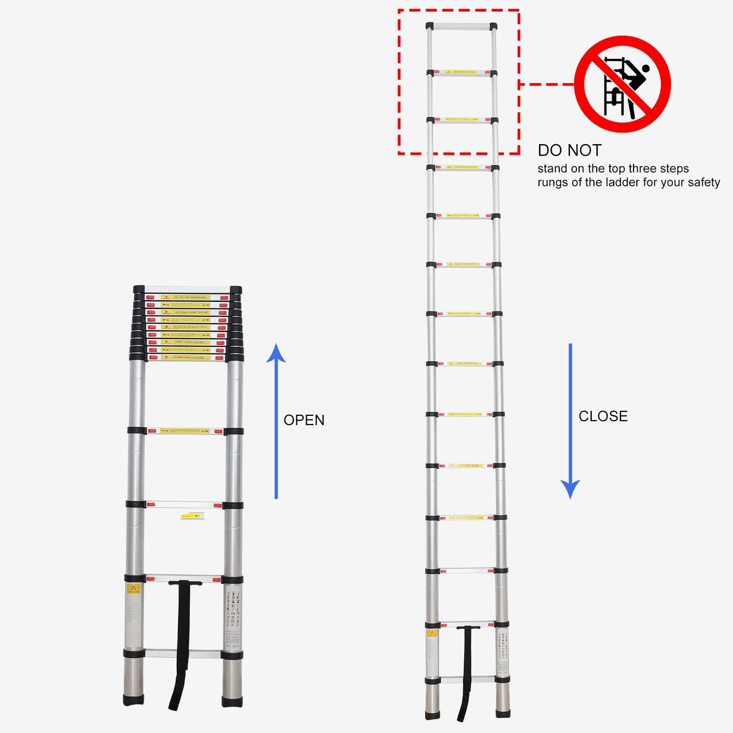 Telescopic-Ladder-4-1m-Bag-Foldable-Ladder-4-1-meter-s-FREE-transport-bag-EN-131-Maximum-load-150-kg