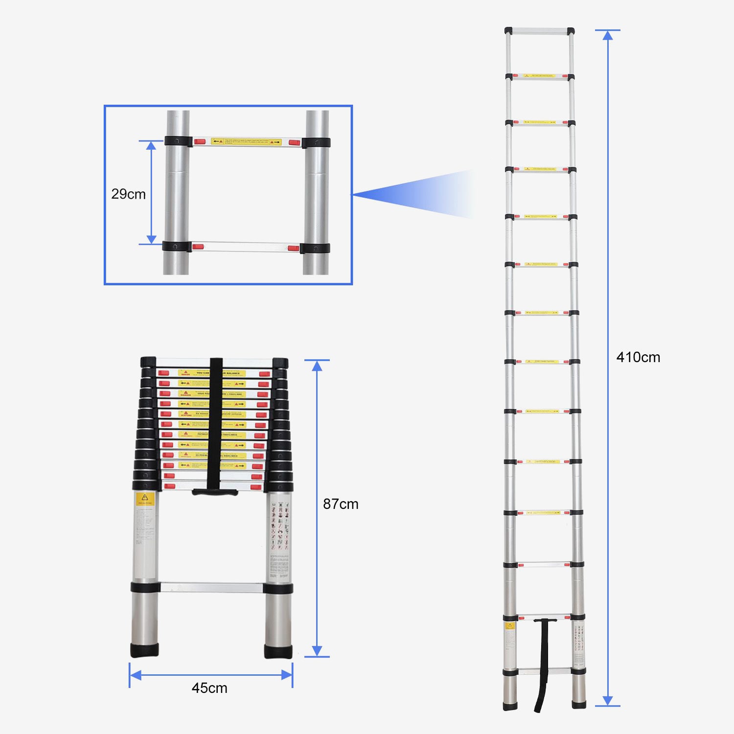 Telescopic-Ladder-4-1m-Bag-Foldable-Ladder-4-1-meter-s-FREE-transport-bag-EN-131-Maximum-load-150-kg