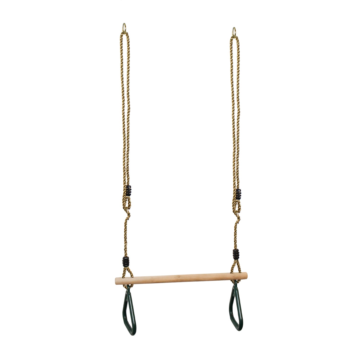 Leogreen-wooden-trapeze-swing-swing-with-gymnastic-rings-green-200-cm-material-plastic-PP-PE-wood