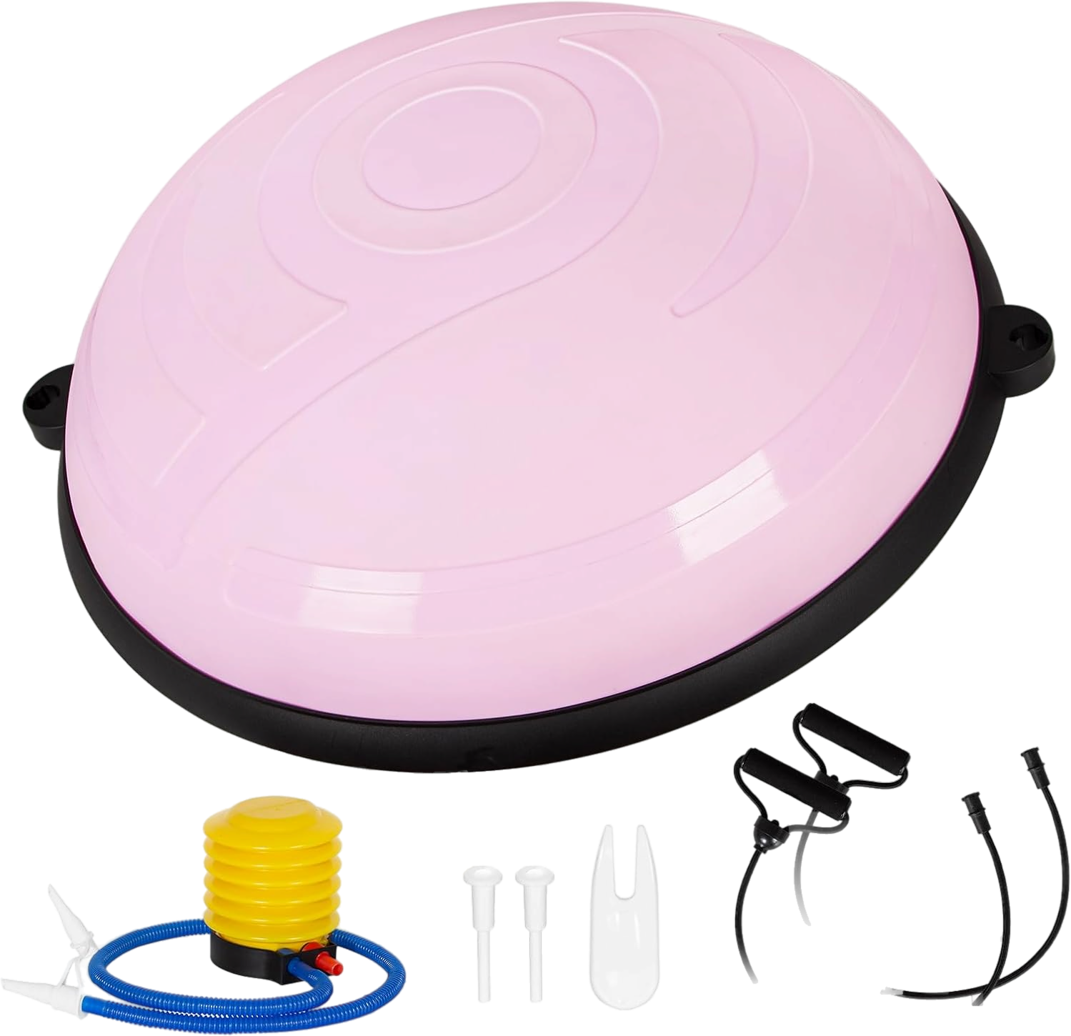 Ballon pilates d’équilibre rose — corps entier — 9