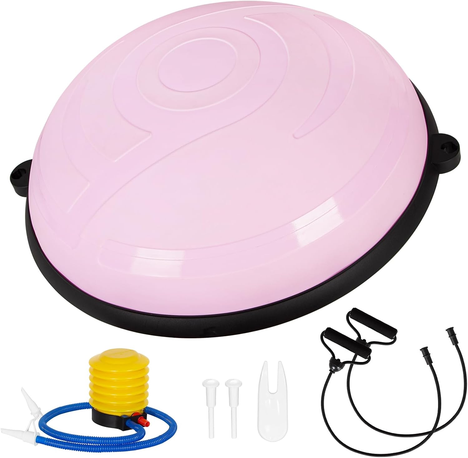Ballon pilates d’équilibre rose — corps entier — 1