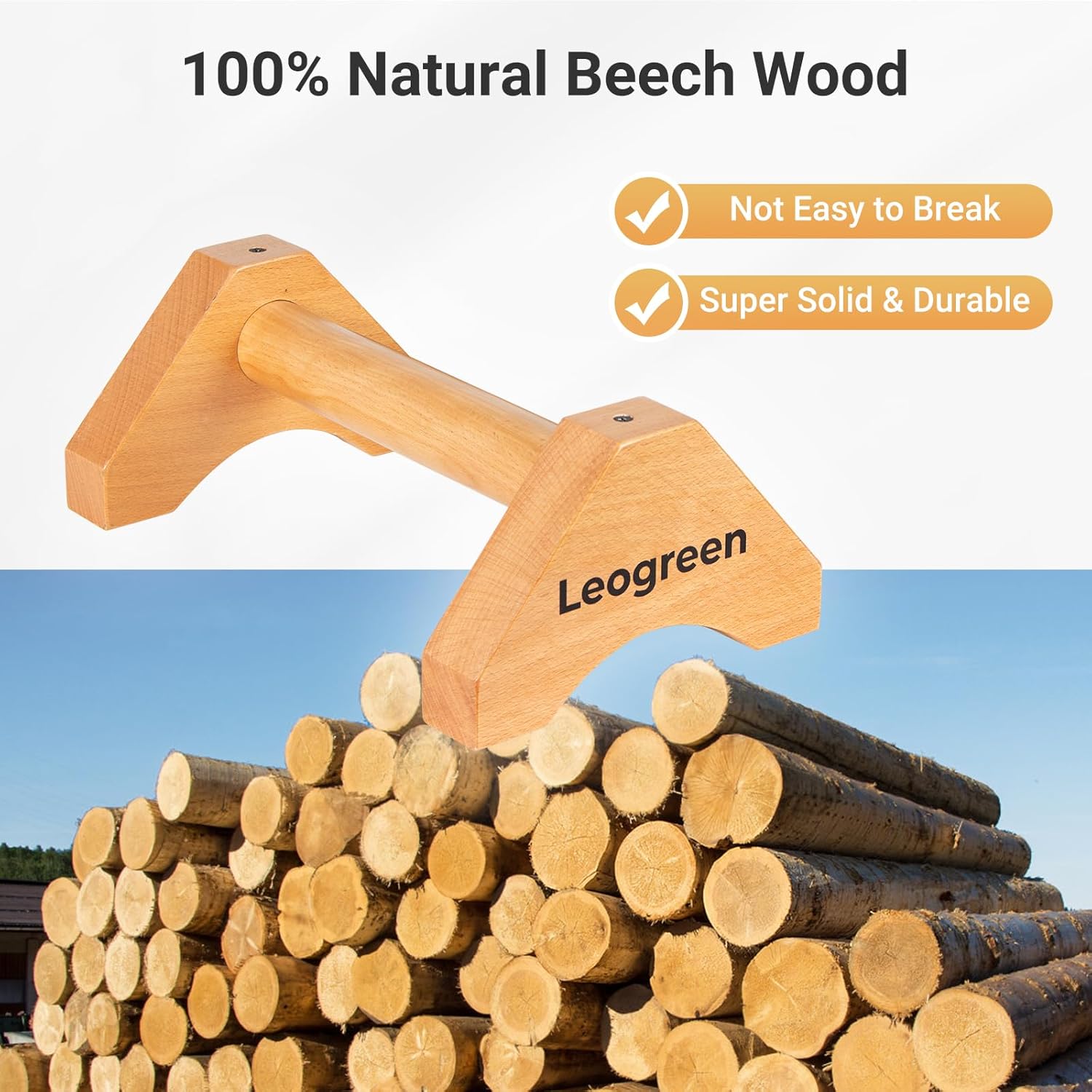 Parallettes en bois 30 cm — lot de 2 — 4