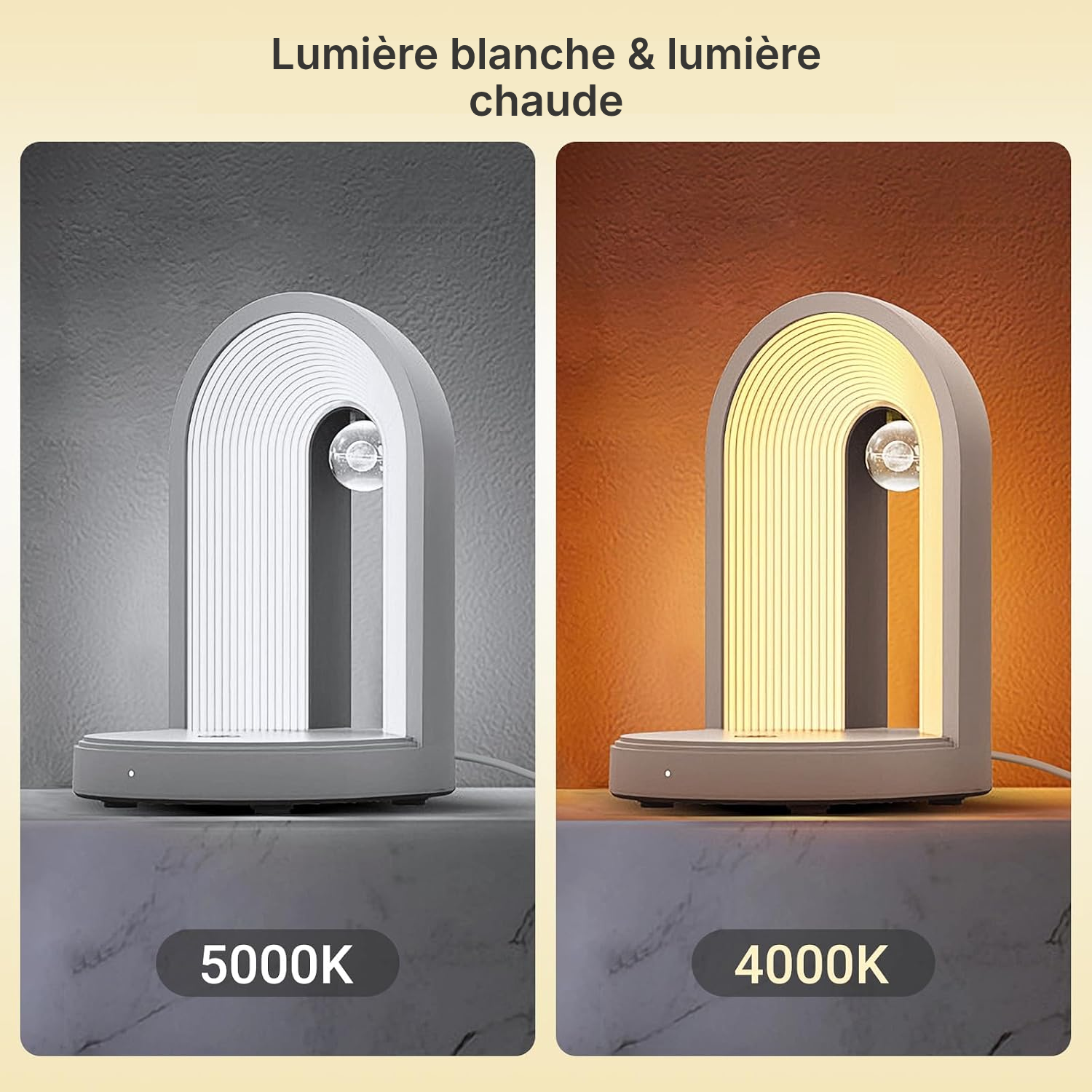 Lampe de chevet tactile — éclairez et rechargez — 3