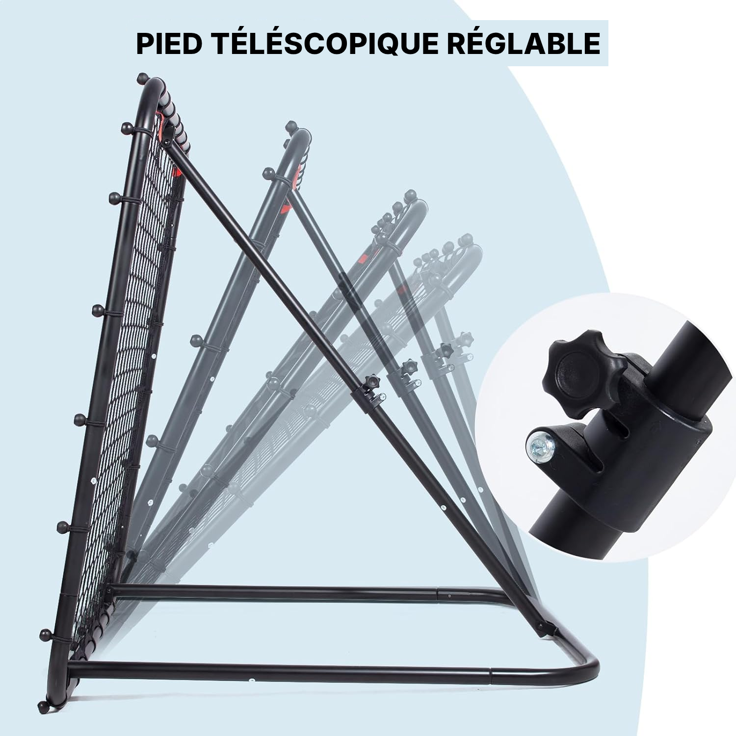 Filet de football rebond 100 cm, entraînement solo — 3