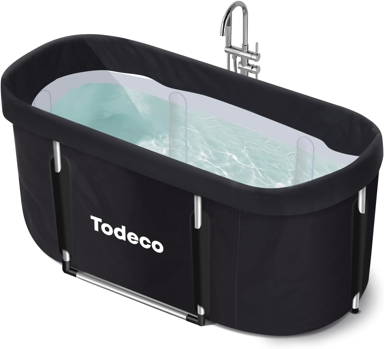 Baignoire adulte pliante compacte 117 cm noire