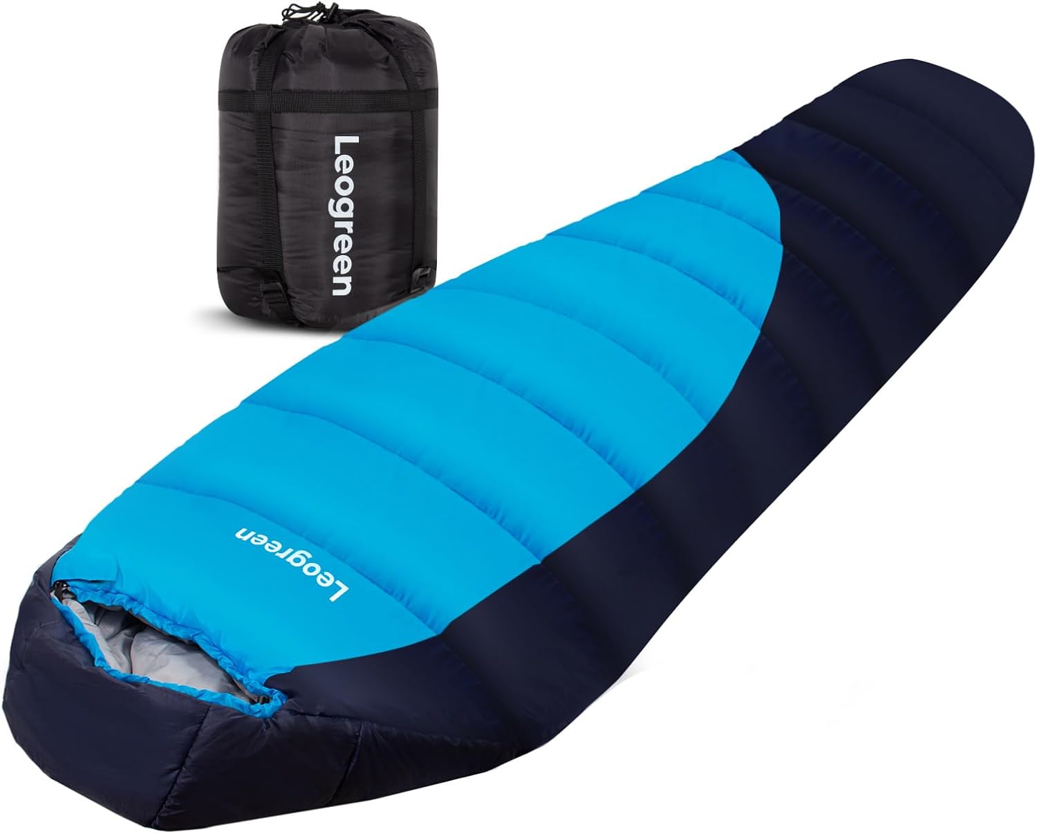 Sac de couchage momie chaud — bleu foncé — 1