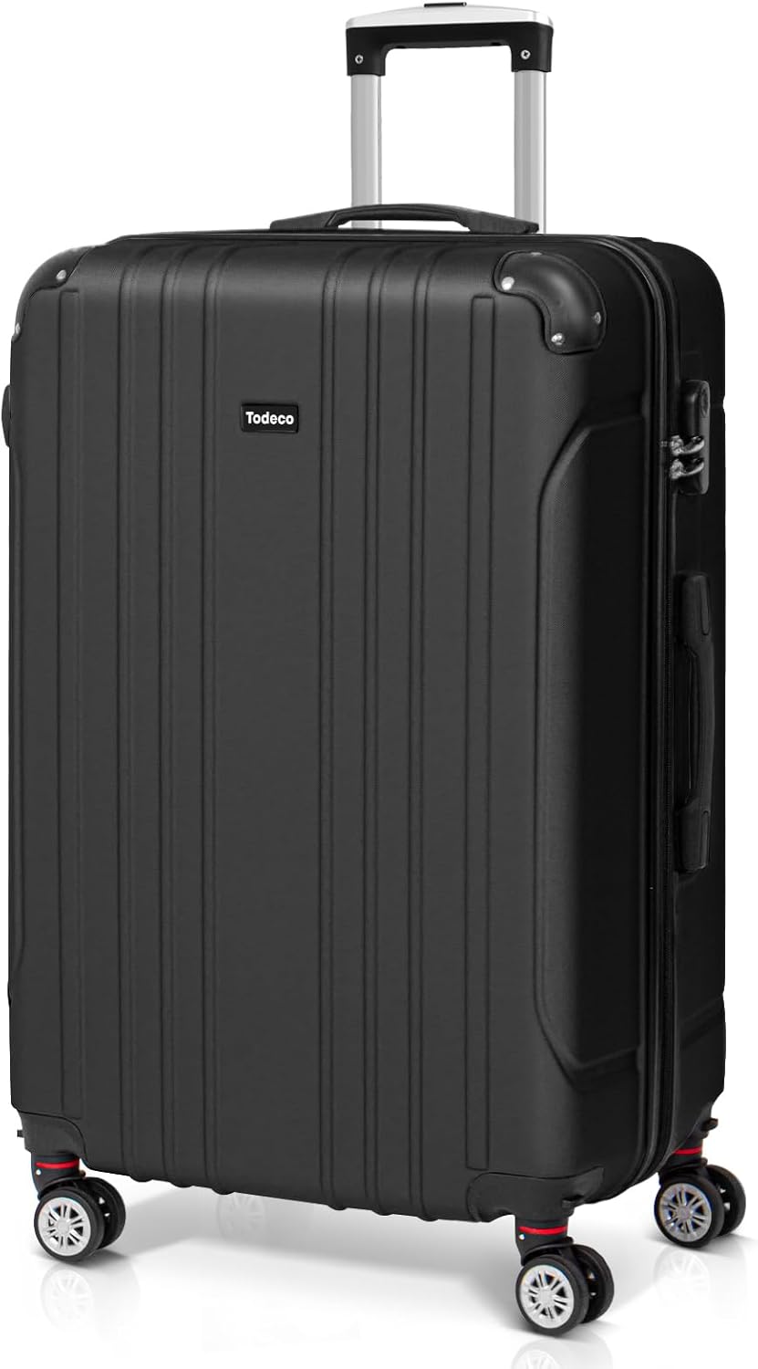 Valise rigide noire ABS 68 × 45 × 26 cm
