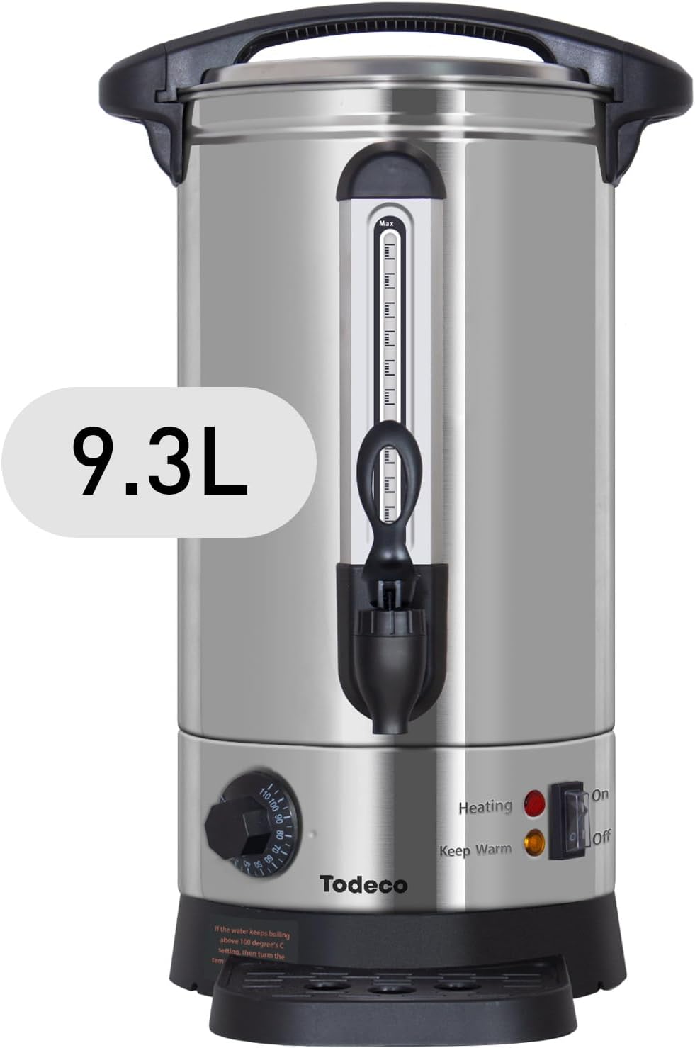 Distributeur de boissons chaudes 9,3 L à paroi simple