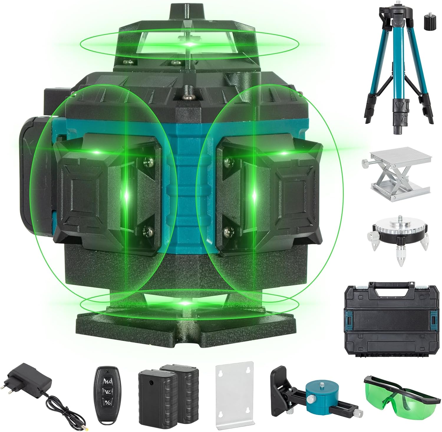 Niveau laser 4D 16 lignes avec trépied