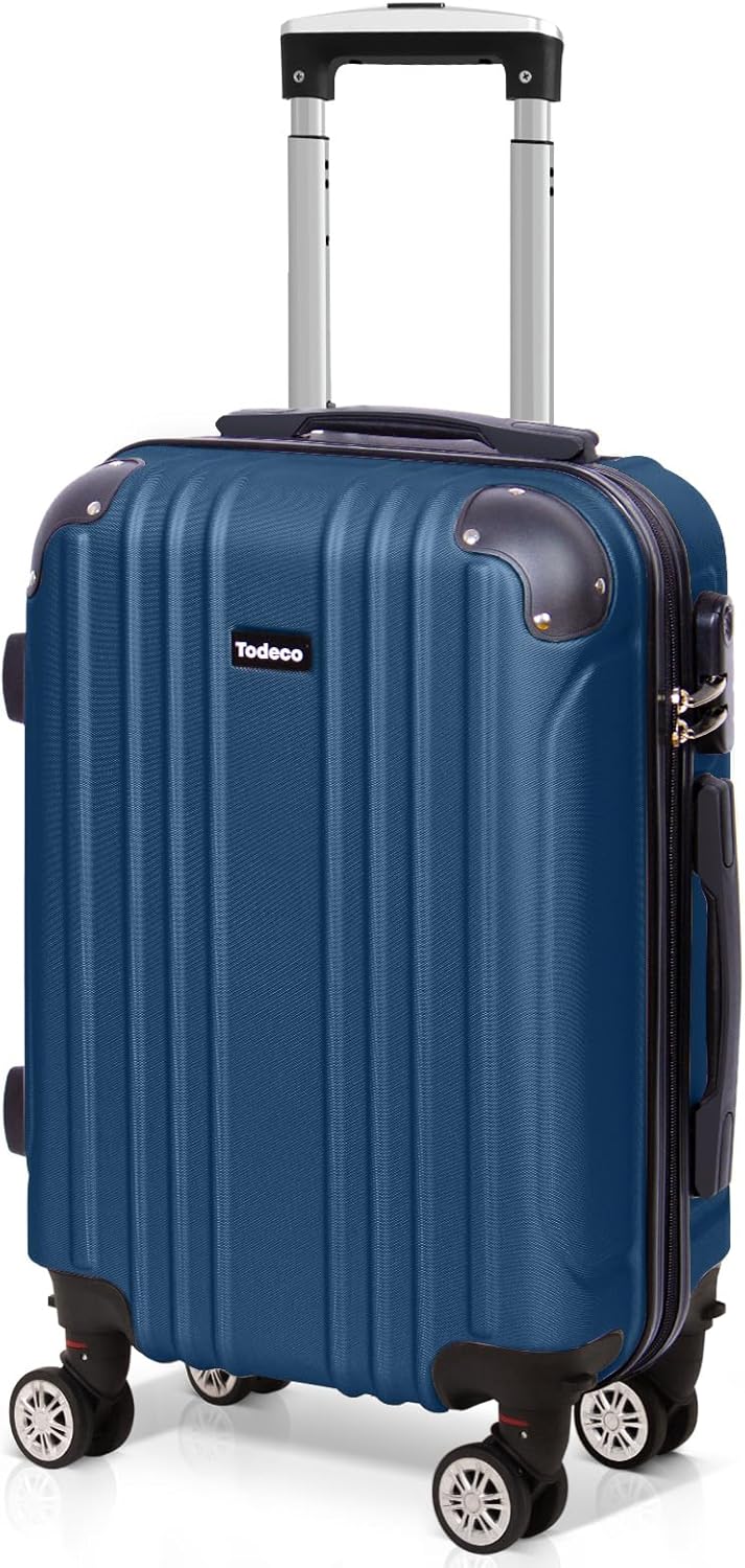 Valise en soute 65 cm bleu foncé rigide ABS