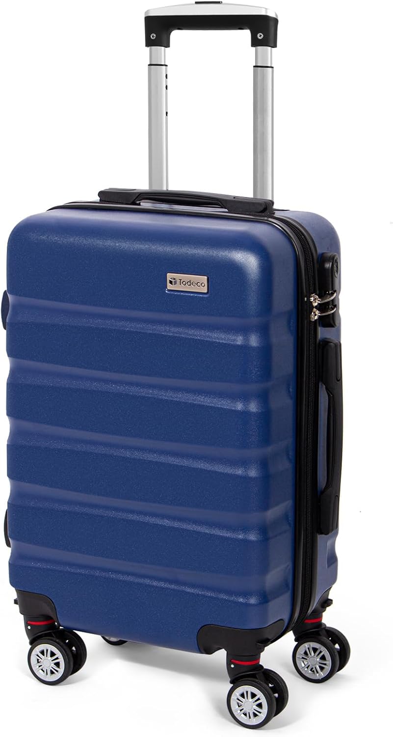 Valise rigide bleu foncé – 56 × 36 × 22 cm
