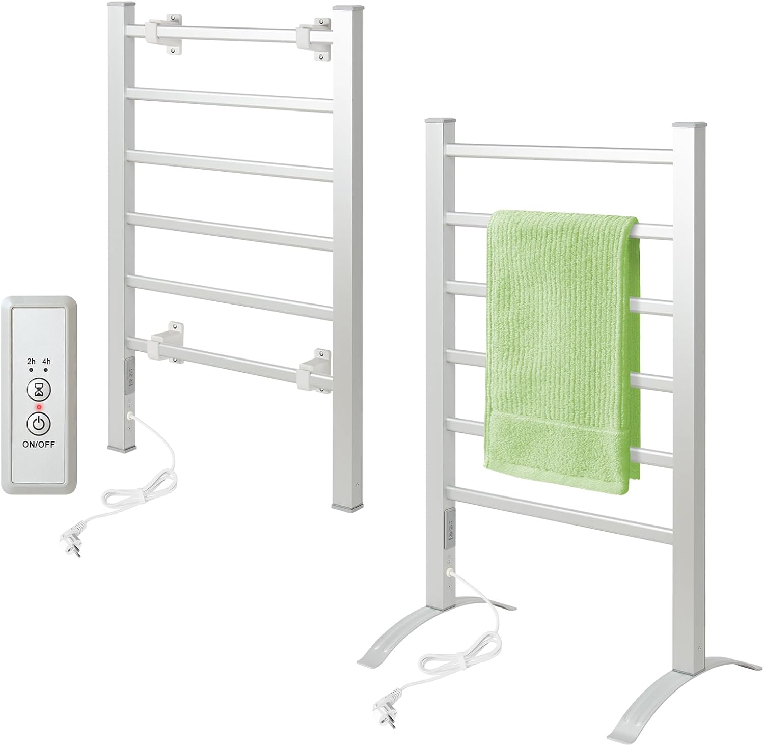 Sèche-serviette électrique mural 6 barres 142 W